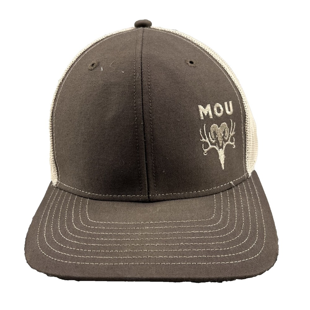 Mou Fly Fishing Trucker Hat Cap Mens‎ Brown Mesh Richardson Snapback Gorpcore